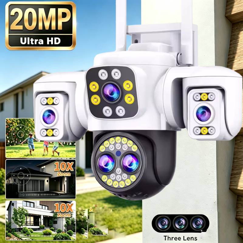 Baby Products Video - 20MP Surveillance Wifi Camera Four Lens
