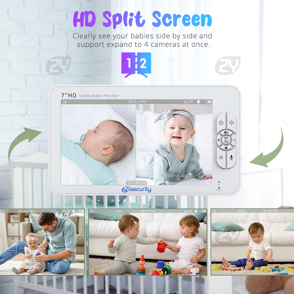 7.0 inch Video Baby Monitor HD - Baby Products Video recension och pris