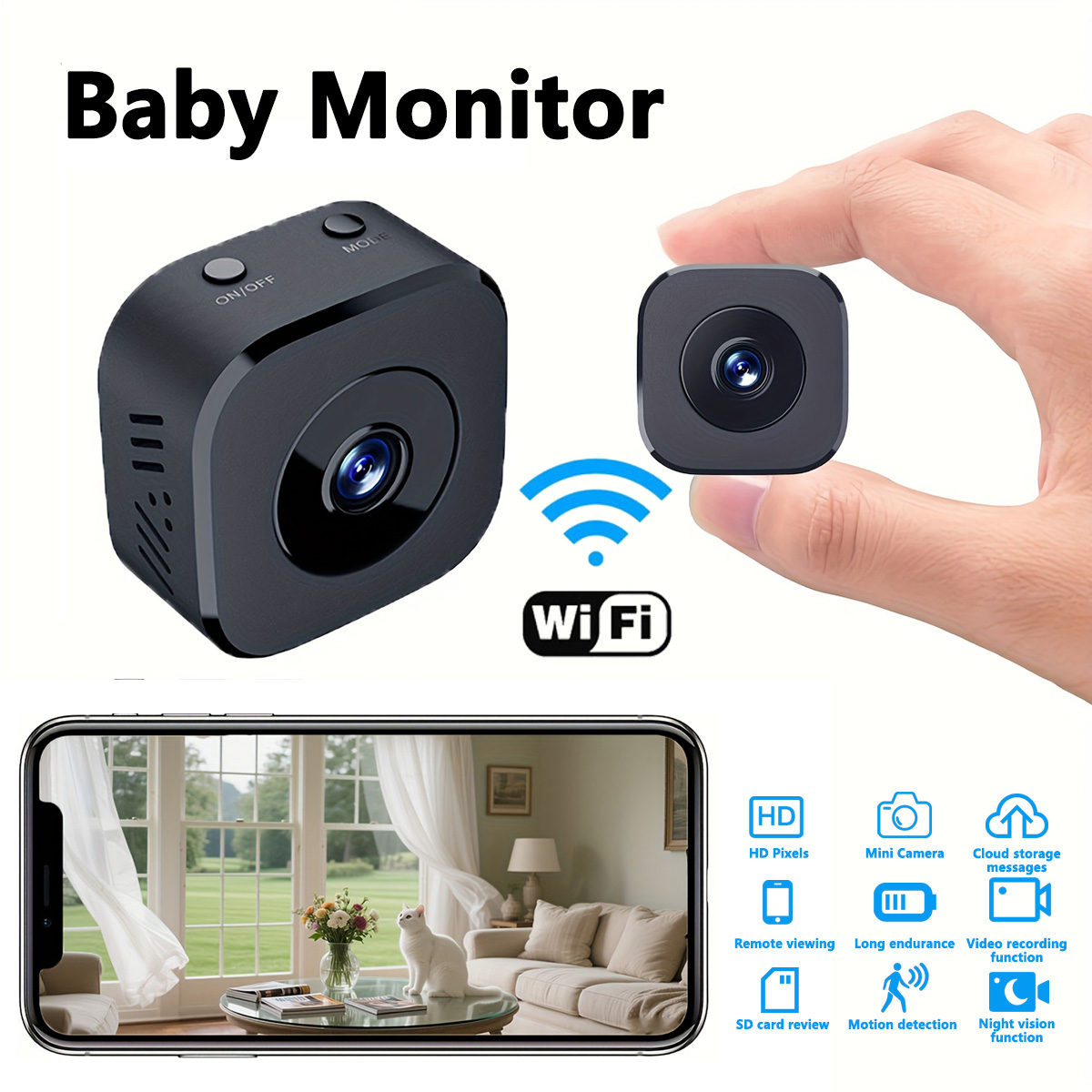 1080P HD Mini WiFi Camera Indo - Baby Products Video recension och pris