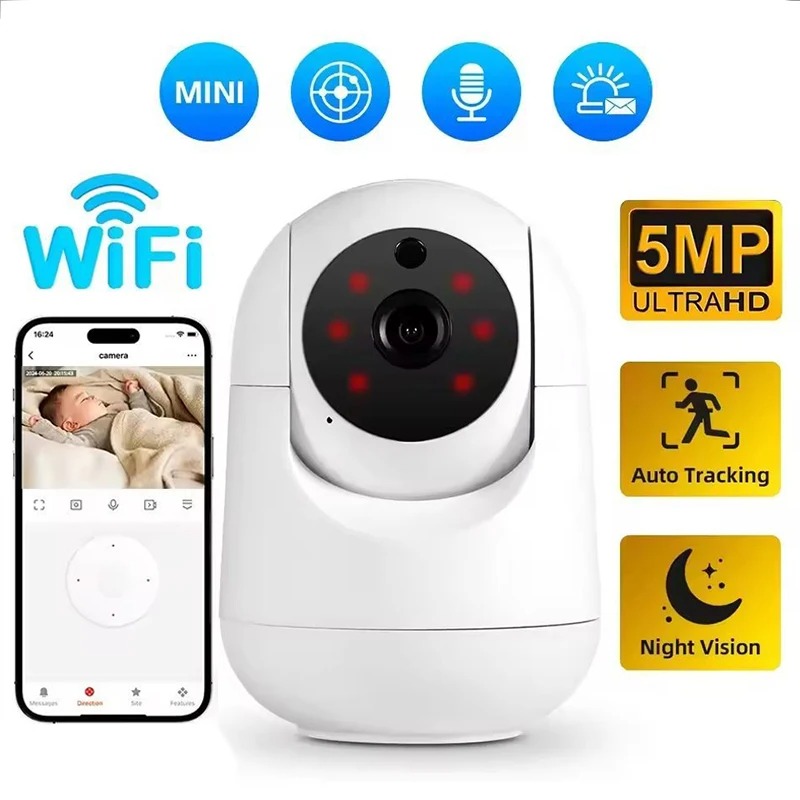 5MP WiFi Camera Smart Home Ind - Baby Products Video recension och pris