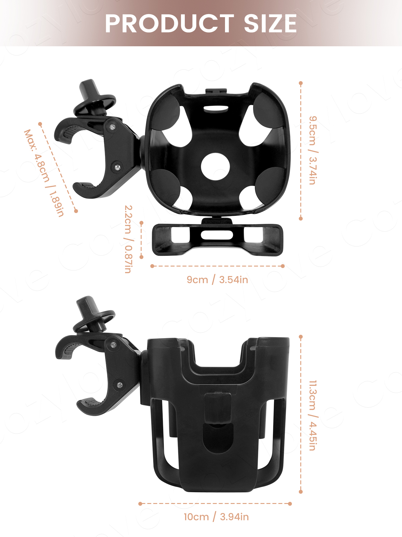 Large Size Stroller Cup Holder - Stroller Accessories recension och pris